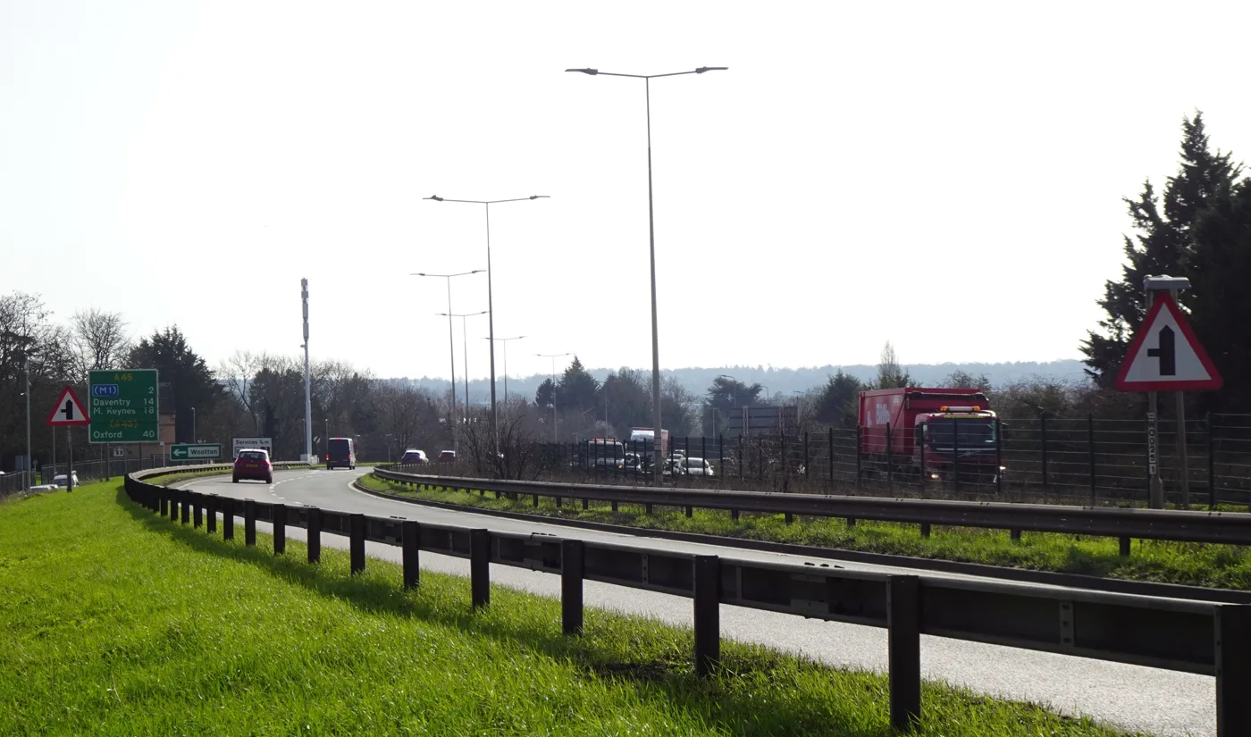 The A45 at London Road, Northampton